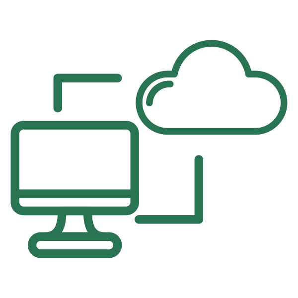 Logo ordinateur et nuage